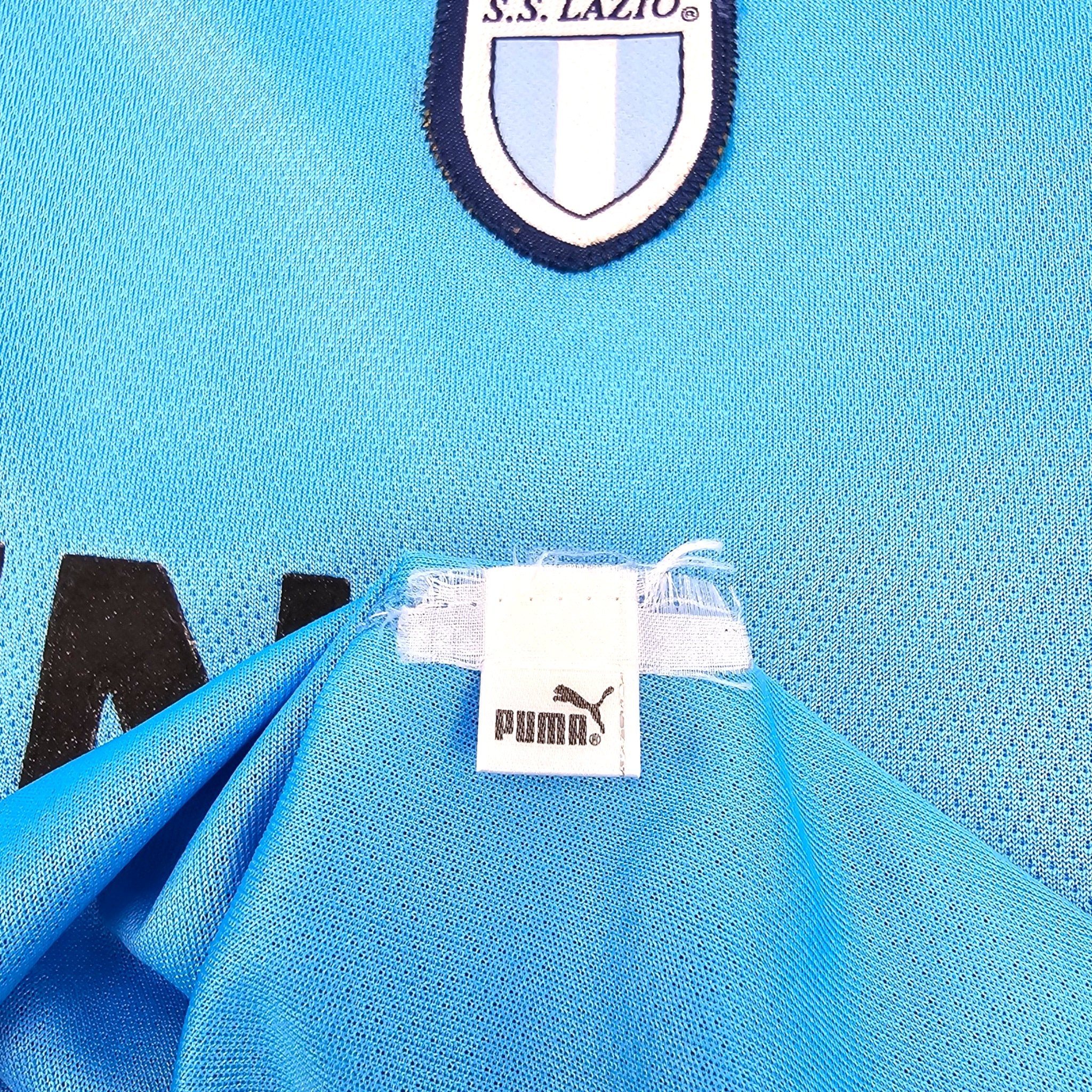 2002 03 Lazio Home Football Shirt M Puma 7 Claudio