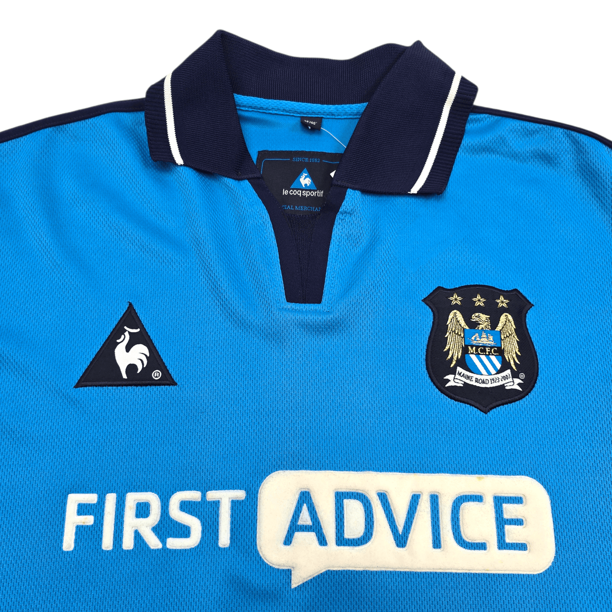 2002/03 Manchester City Home Football Shirt (M) Le Coq Sportif - Football Finery - FF304140