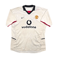 2002/03 Manchester United Away Football Shirt (L) Nike 7 Beckham - Football Finery - FF303096