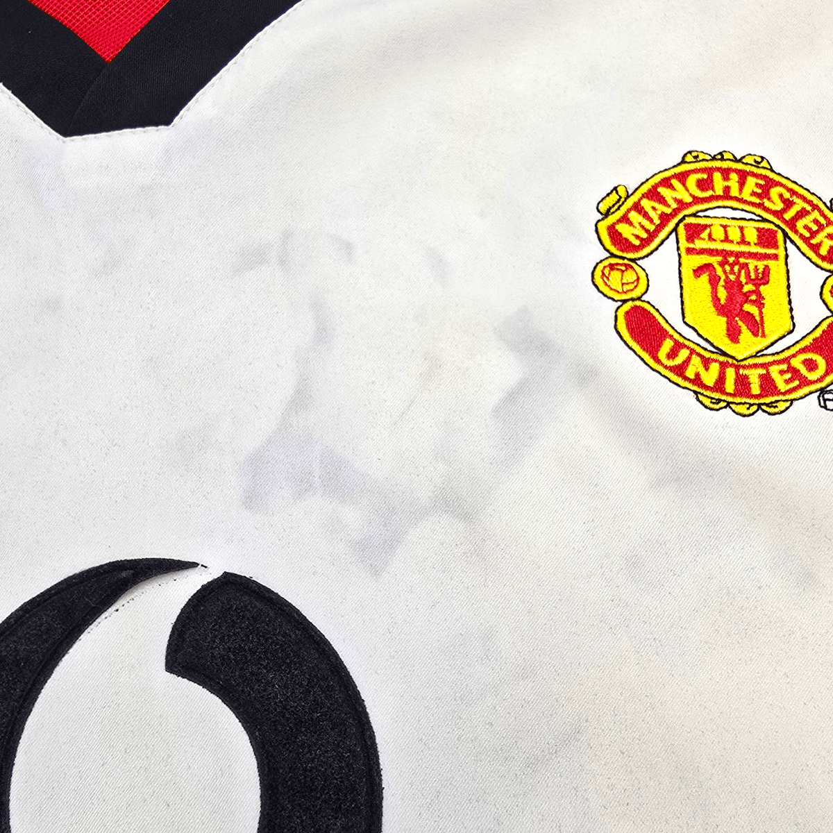 2002/03 Manchester United Away Football Shirt (L) Nike 7 Beckham - Football Finery - FF303096