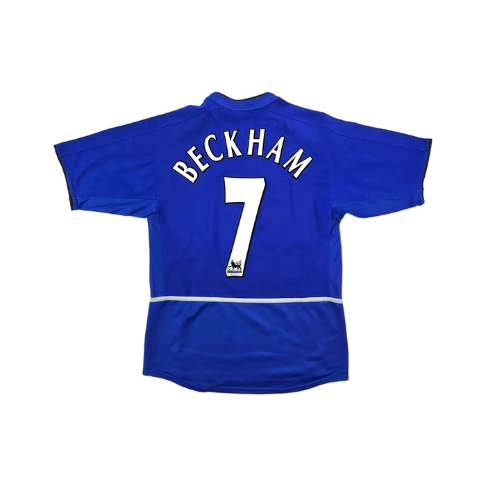 2002/03 Manchester United Third Football Shirt (S) Nike #7 Beckham - Football Finery - FF203556