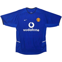 2002/03 Manchester United Third Football Shirt (S) Nike 7 Beckham - Football Finery - FF303789