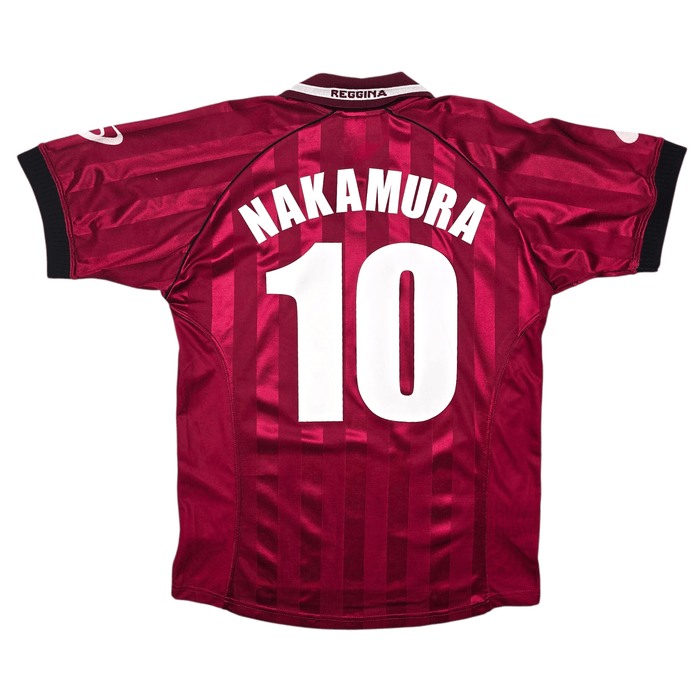 2002/03 Reggina Home Football Shirt (M) Asics 10 Nakamura - Football Finery - FF303669