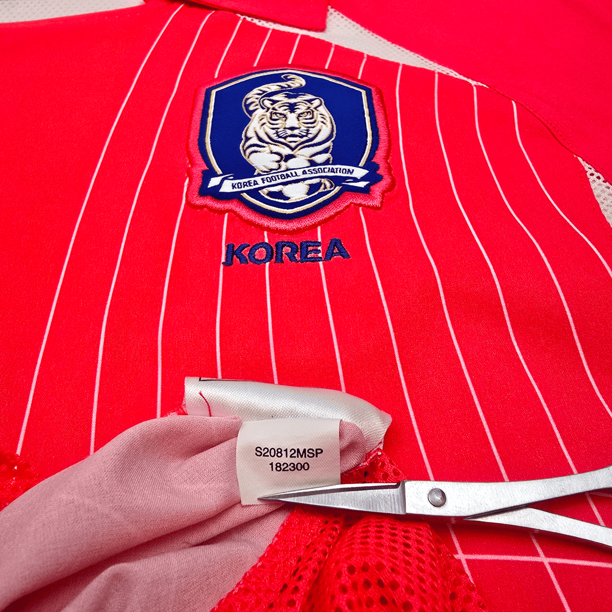 2002/03 South Korea Home Football Shirt (S) Nike 21 J S Park (Player Version) - Football Finery - FF302411