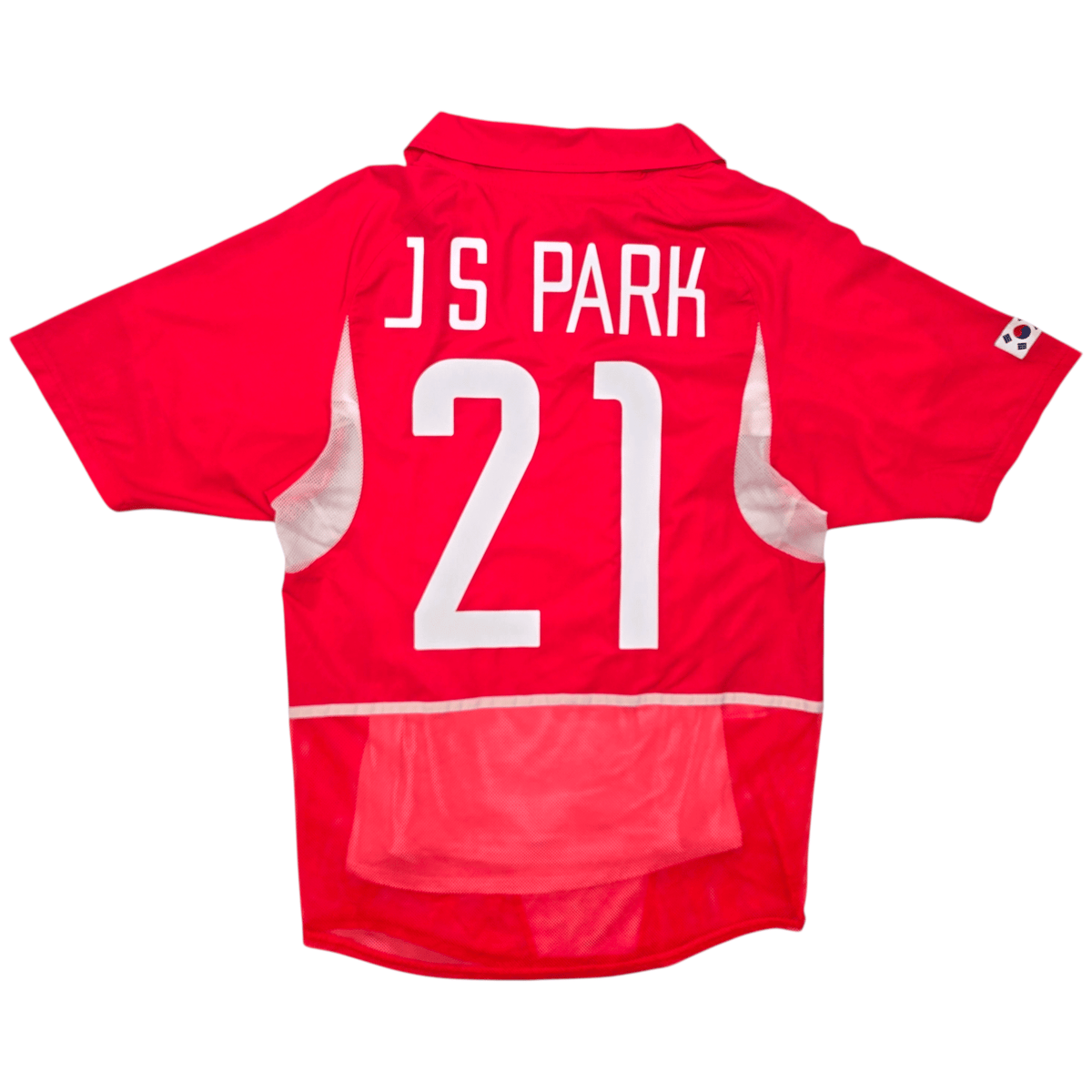 2002/03 South Korea Home Football Shirt (S) Nike 21 J S Park (Player Version) - Football Finery - FF302411