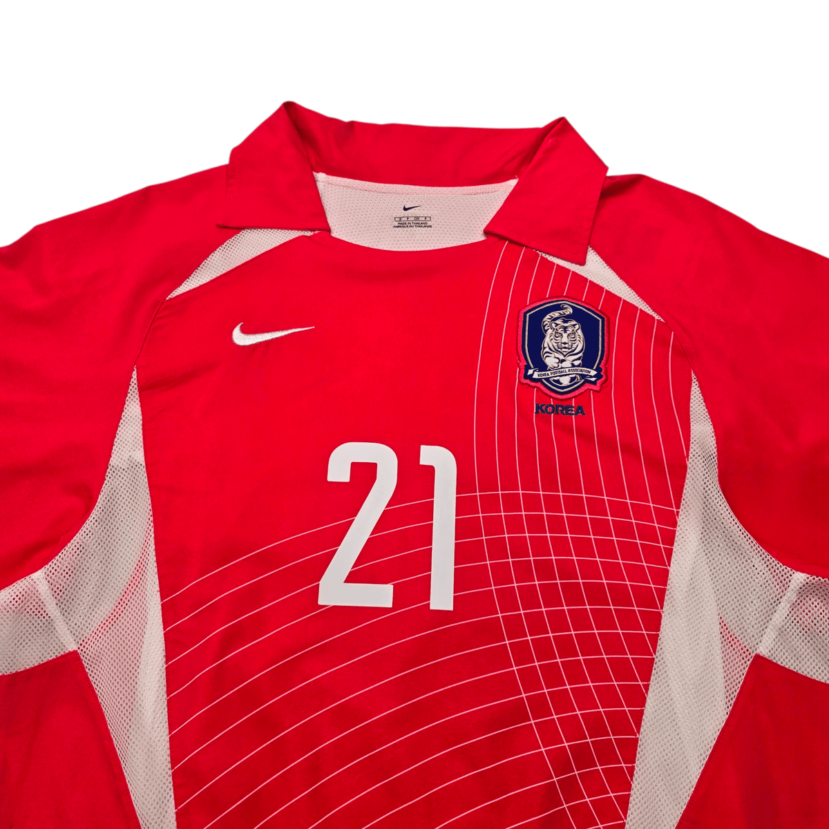 2002/03 South Korea Home Football Shirt (S) Nike 21 J S Park (Player Version) - Football Finery - FF302411
