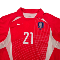 2002/03 South Korea Home Football Shirt (S) Nike 21 J S Park (Player Version) - Football Finery - FF302411