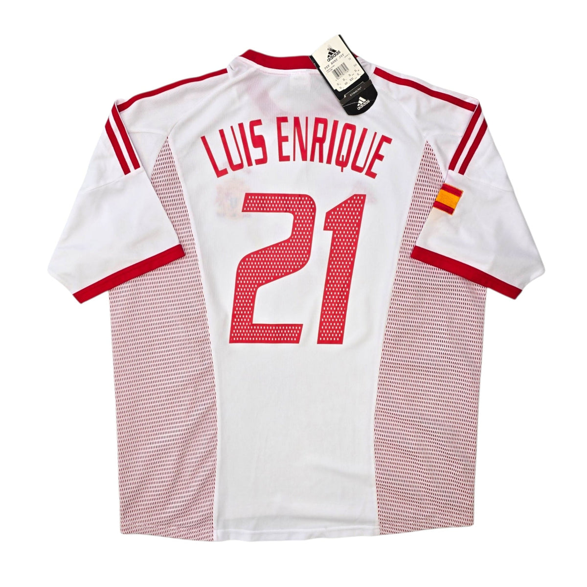 2002/03 Spain Away Football Shirt (XL) Adidas 21 Luis Enrique (BNWTs) - Football Finery - FF306692