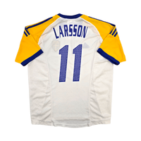 2002/03 Sweden Away Football Shirt (L) Adidas 11 Larsson - Football Finery - FF303660