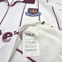 2002/03 West Ham United Away Football Shirt (XL) FILA - Football Finery - FF303189