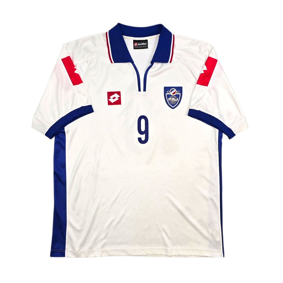 2002/03 Yugoslavia Away Football Shirt (XL) Lotto 9 - Football Finery - FF305753