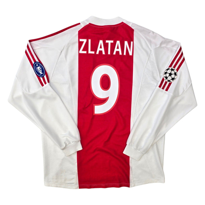 2002/04 Ajax Home Football Shirt (XL) Adidas 9 Ibrahimovic - Football Finery - FF306433