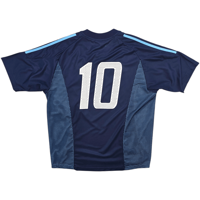 2002/04 Argentina Away Football Shirt (L) Adidas 10 - Football Finery - FF303658