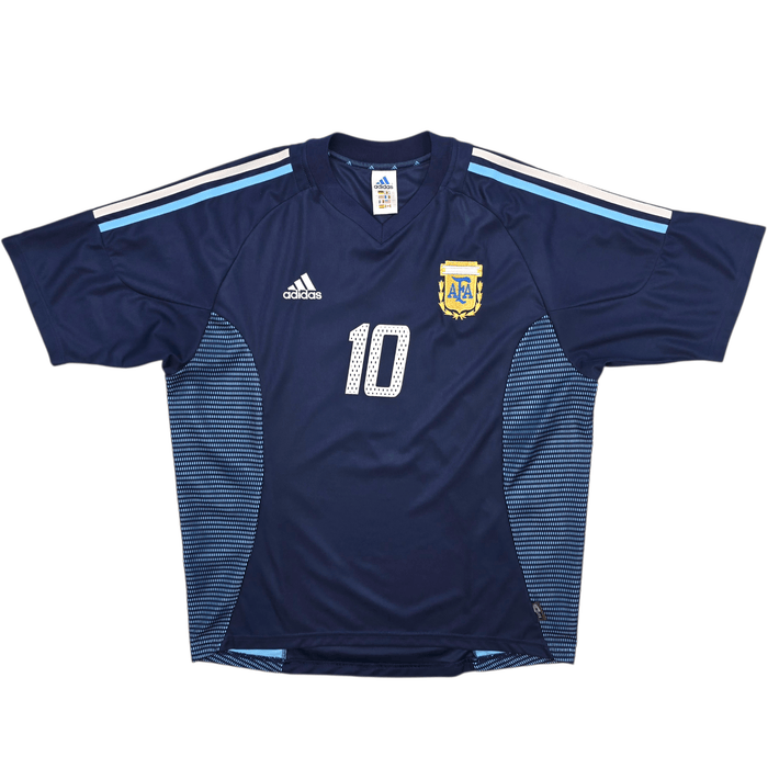 2002/04 Argentina Away Football Shirt (L) Adidas 10 - Football Finery - FF303658