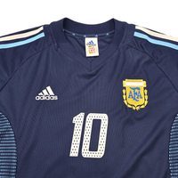 2002/04 Argentina Away Football Shirt (L) Adidas 10 - Football Finery - FF303658