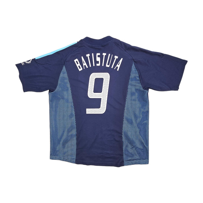 2002/04 Argentina Away Football Shirt (L) Adidas #9 Batistuta - Football Finery - FF203421