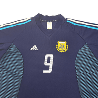 2002/04 Argentina Away Football Shirt (XL) Adidas 9 Batistuta - Football Finery - FF303093