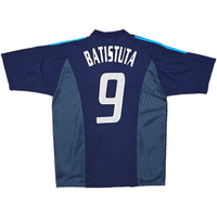 2002/04 Argentina Away Football Shirt (XL) Adidas 9 Batistuta - Football Finery - FF303093