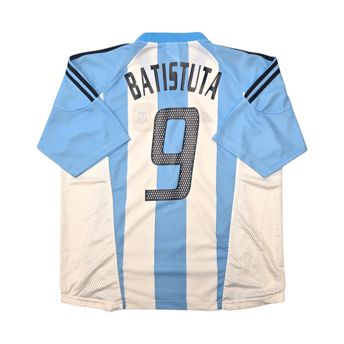 2002/04 Argentina Home Football Shirt (L) Adidas 9 Batistuta - Football Finery - FF303661