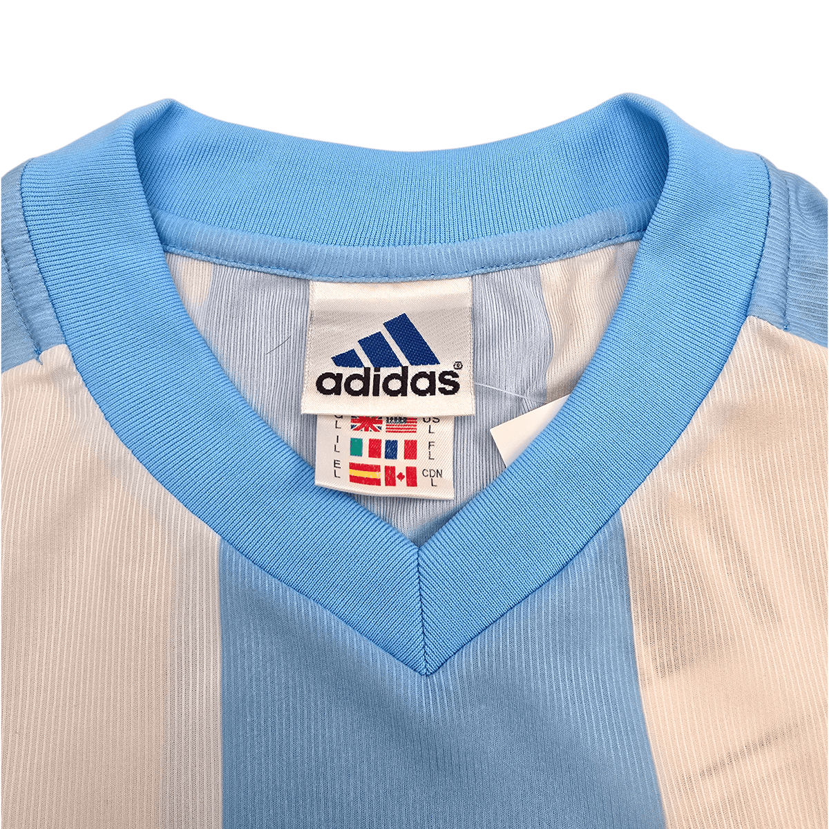 2002/04 Argentina Home Football Shirt (L) Adidas - Football Finery - FF304363