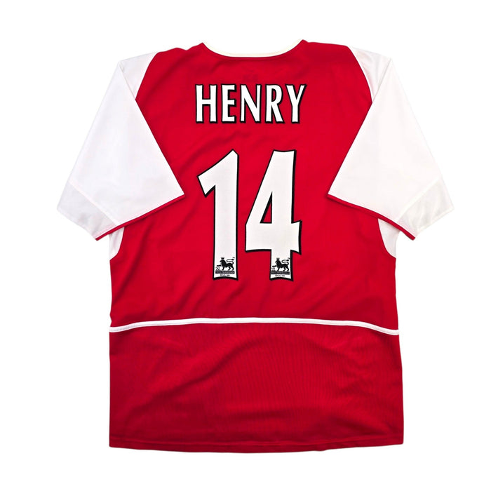2002/04 Arsenal Home Football Shirt (L) Nike #14 Henry - Football Finery - FF306902