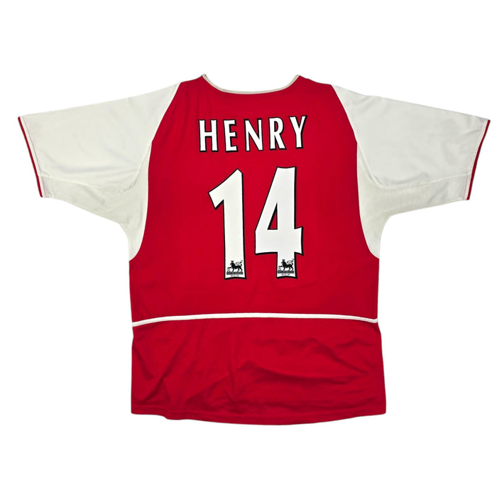 2002/04 Arsenal Home Football Shirt (XL) Nike #14 Henry - Football Finery - FF204624