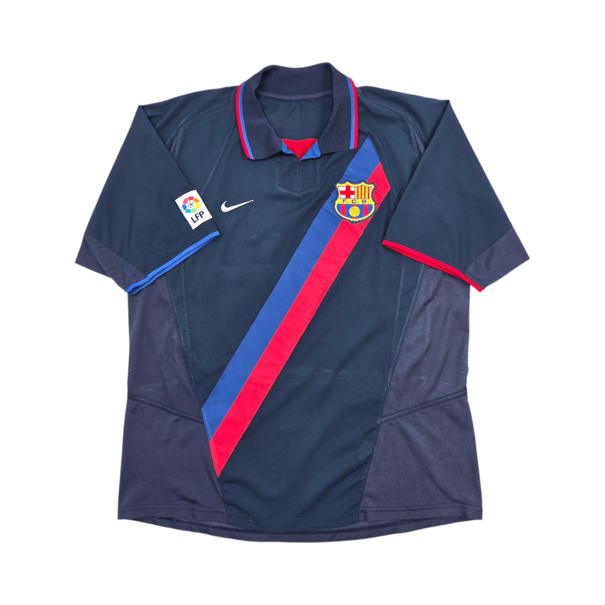 2002/04 Barcelona Away Football Shirt (L) Nike 10 Riquelme - Football Finery - FF303648
