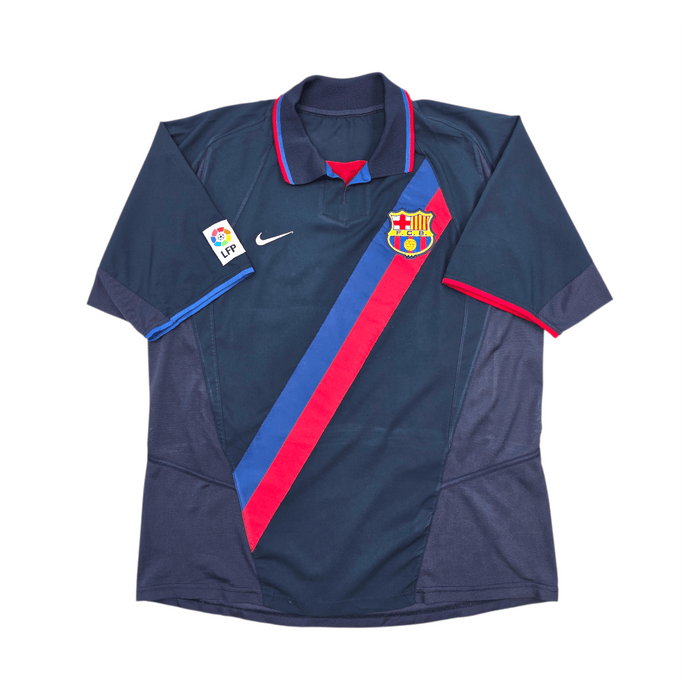 2002/04 Barcelona Away Football Shirt (L) Nike 10 Riquelme - Football Finery - FF303648