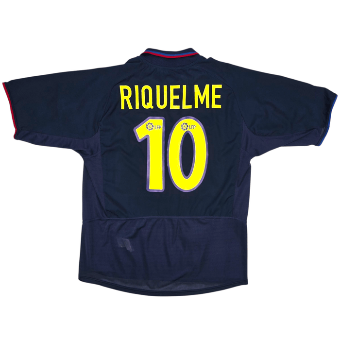 2002/04 Barcelona Away Football Shirt (XL) Nike 10 Riquelme - Football Finery - FF300548