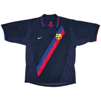 2002/04 Barcelona Away Football Shirt (XL) Nike 10 Riquelme - Football Finery - FF300548