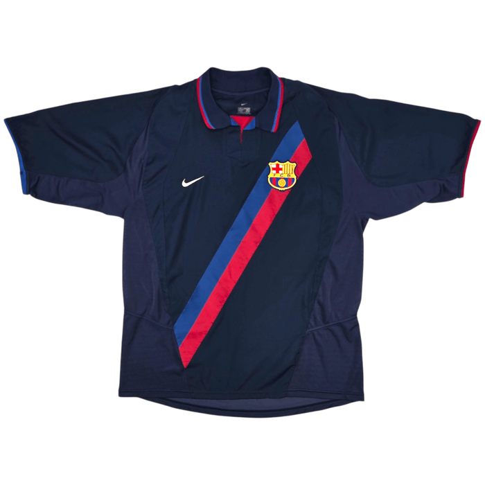 2002/04 Barcelona Away Football Shirt (XL) Nike 10 Riquelme - Football Finery - FF300548