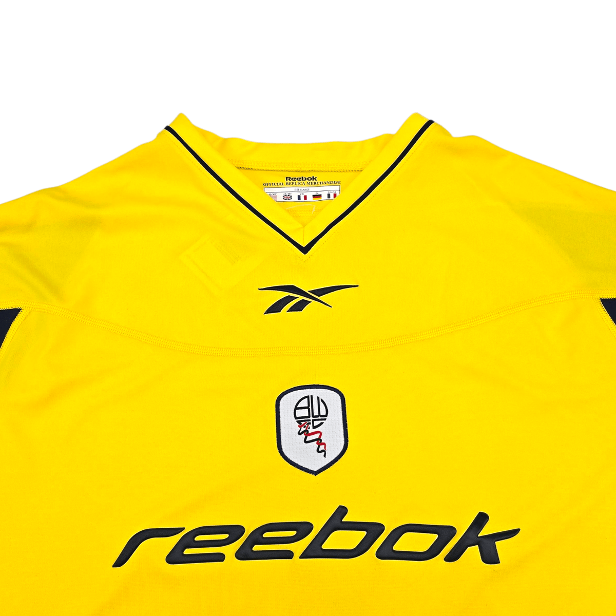 2002/04 Bolton Wanderers Away Football Shirt (2XL) Reebok 2 Barness - Football Finery - FF301481