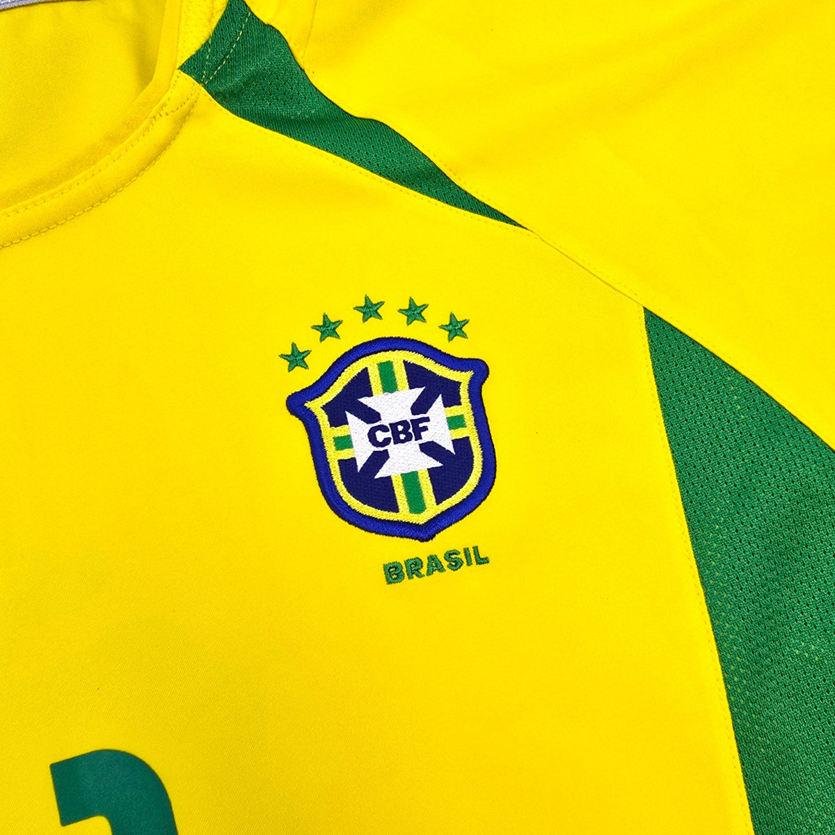2002/04 Brazil Home Football Shirt (L) Nike 11 Ronaldinho - Football Finery - FF307013