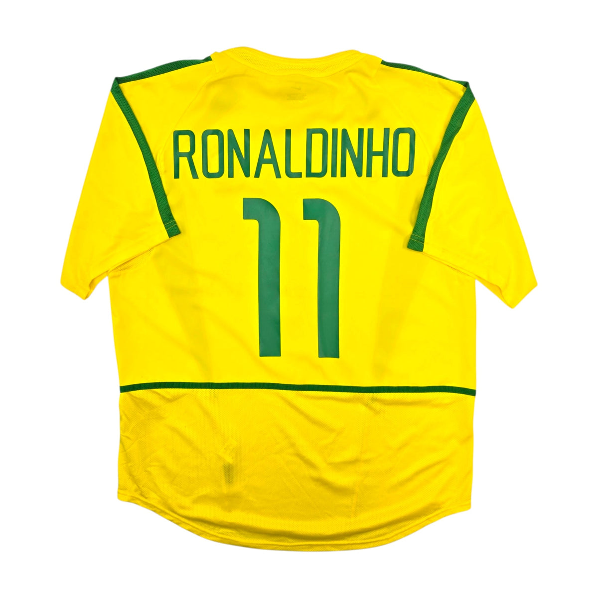 2002/04 Brazil Home Football Shirt (L) Nike 11 Ronaldinho - Football Finery - FF307013