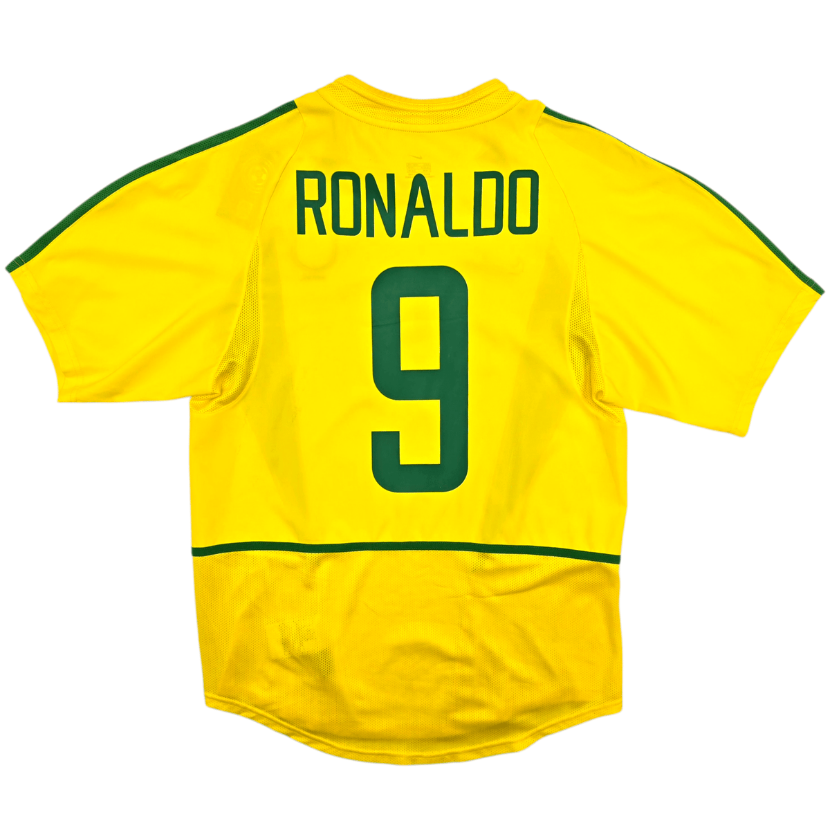 2002/04 Brazil Home Football Shirt (S) Nike 9 Ronaldo - Football Finery - FF303790