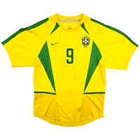 2002/04 Brazil Home Football Shirt (S) Nike 9 Ronaldo - Football Finery - FF303790