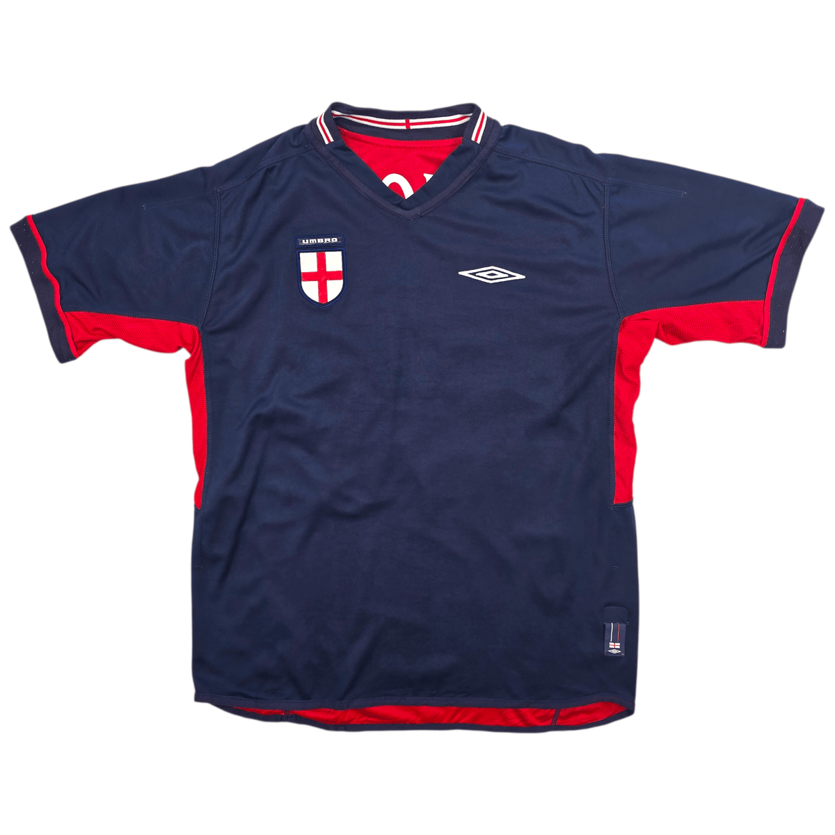 2002/04 England Away Football Shirt (L) Umbro 23 Rooney - Football Finery - FF303044