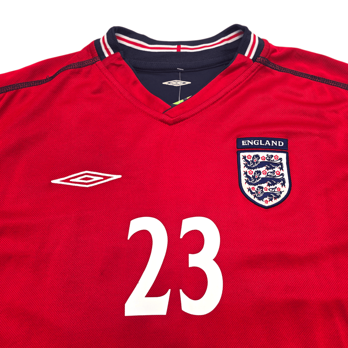 2002/04 England Away Football Shirt (L) Umbro 23 Rooney - Football Finery - FF303044
