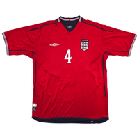 2002/04 England Away Football Shirt (L) Umbro 4 Gerrard - Football Finery - FF300530