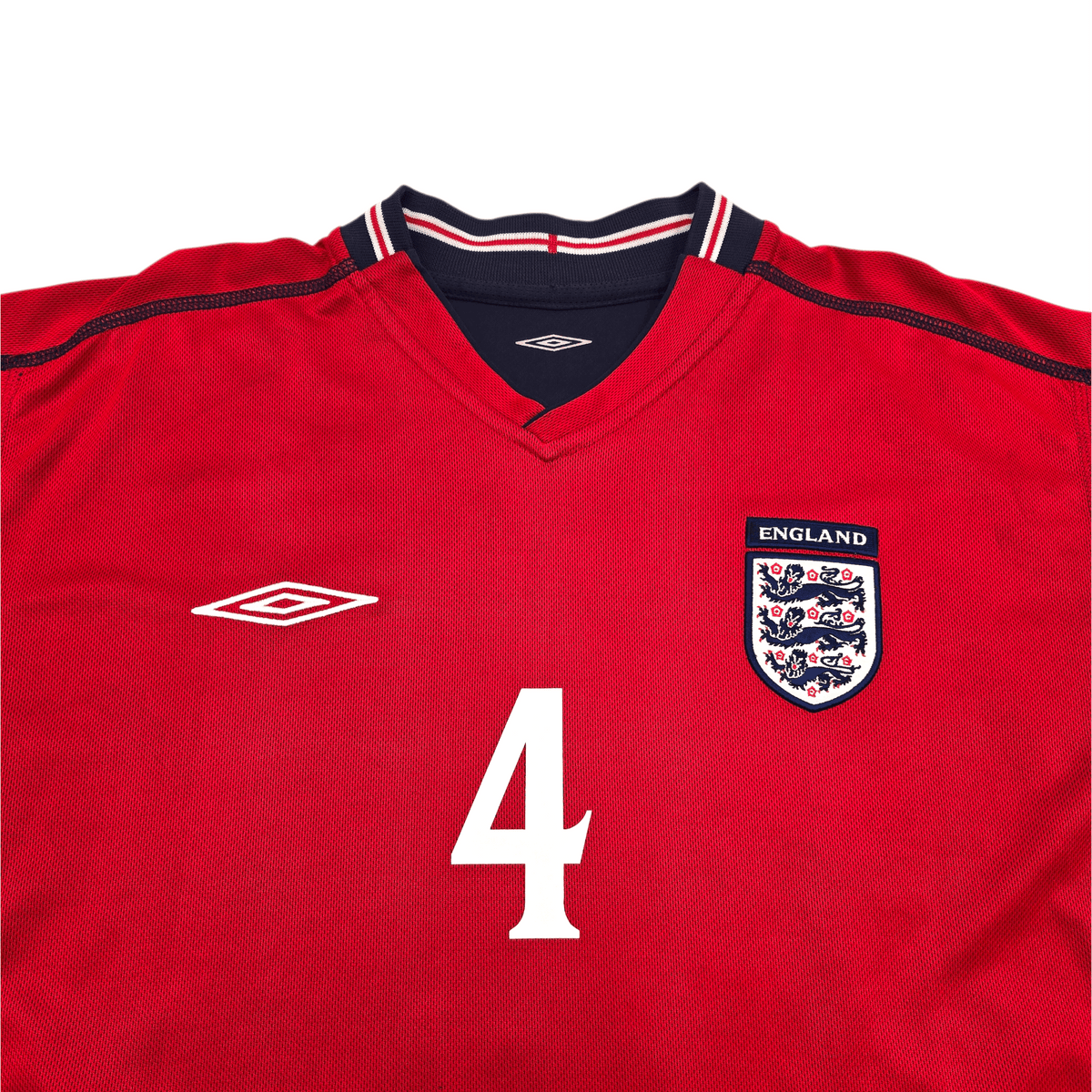 2002/04 England Away Football Shirt (L) Umbro 4 Gerrard - Football Finery - FF300530
