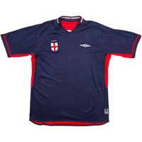 2002/04 England Away Football Shirt (L) Umbro 4 Gerrard - Football Finery - FF300530