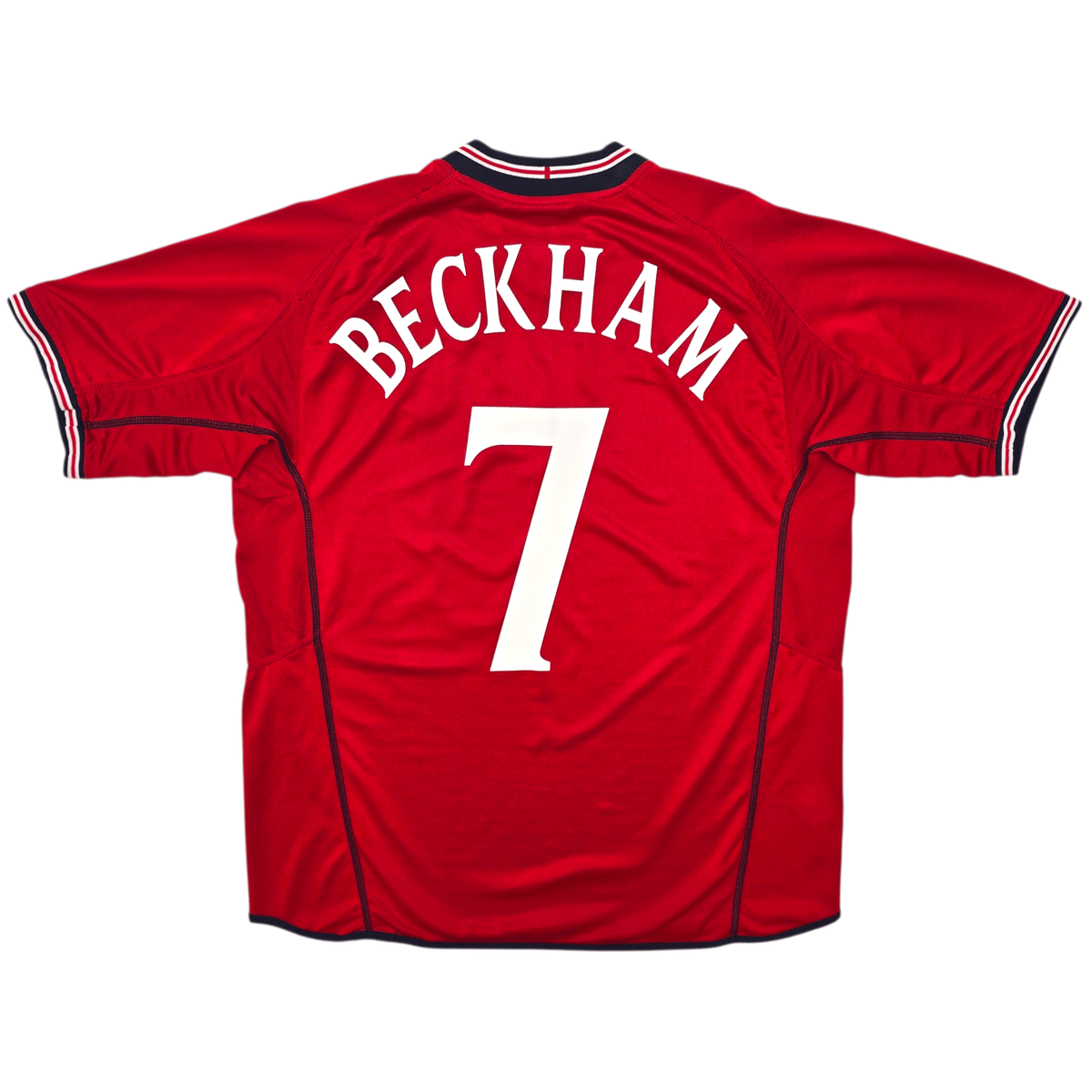 2002/04 England Away Football Shirt (L) Umbro 7 Beckham - Football Finery - FF301928