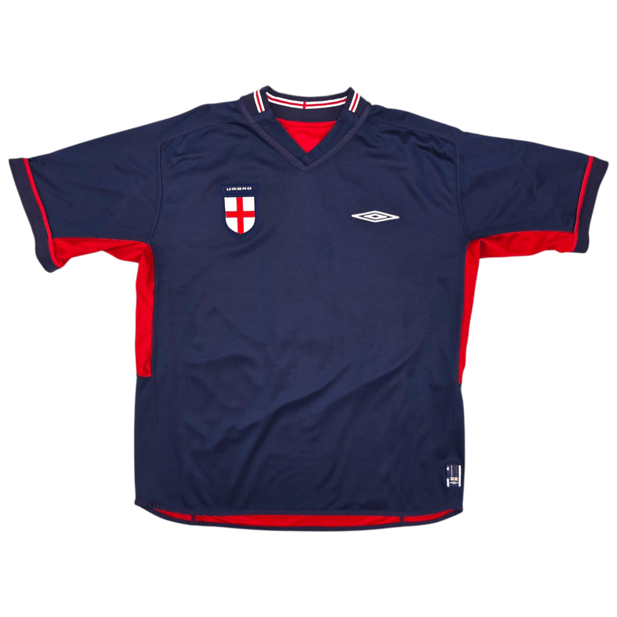 2002/04 England Away Football Shirt (L) Umbro 9 Fowler - Football Finery - FF301652