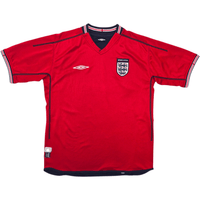 2002/04 England Away Football Shirt (L) Umbro - Football Finery - FF302376