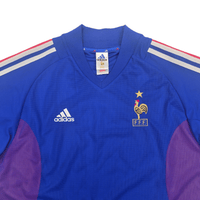 2002/04 France Home Football Shirt (L) Adidas - Football Finery - FF304441