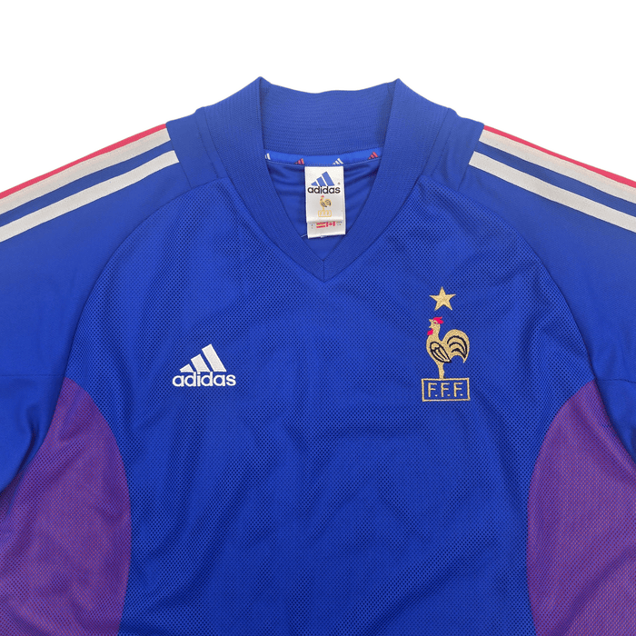2002/04 France Home Football Shirt (L) Adidas - Football Finery - FF304441