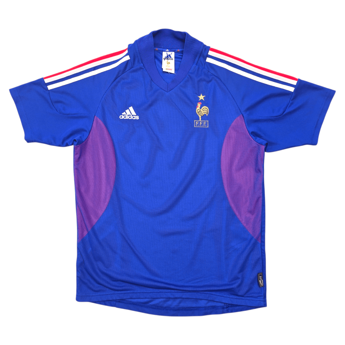 2002/04 France Home Football Shirt (M) Adidas - Football Finery - FF305263