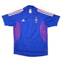 2002/04 France Home Football Shirt (M) Adidas - Football Finery - FF305263