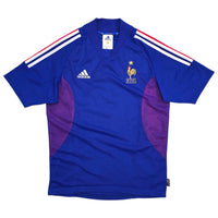 2002/04 France Home Football Shirt (S) Adidas - Football Finery - FF304265