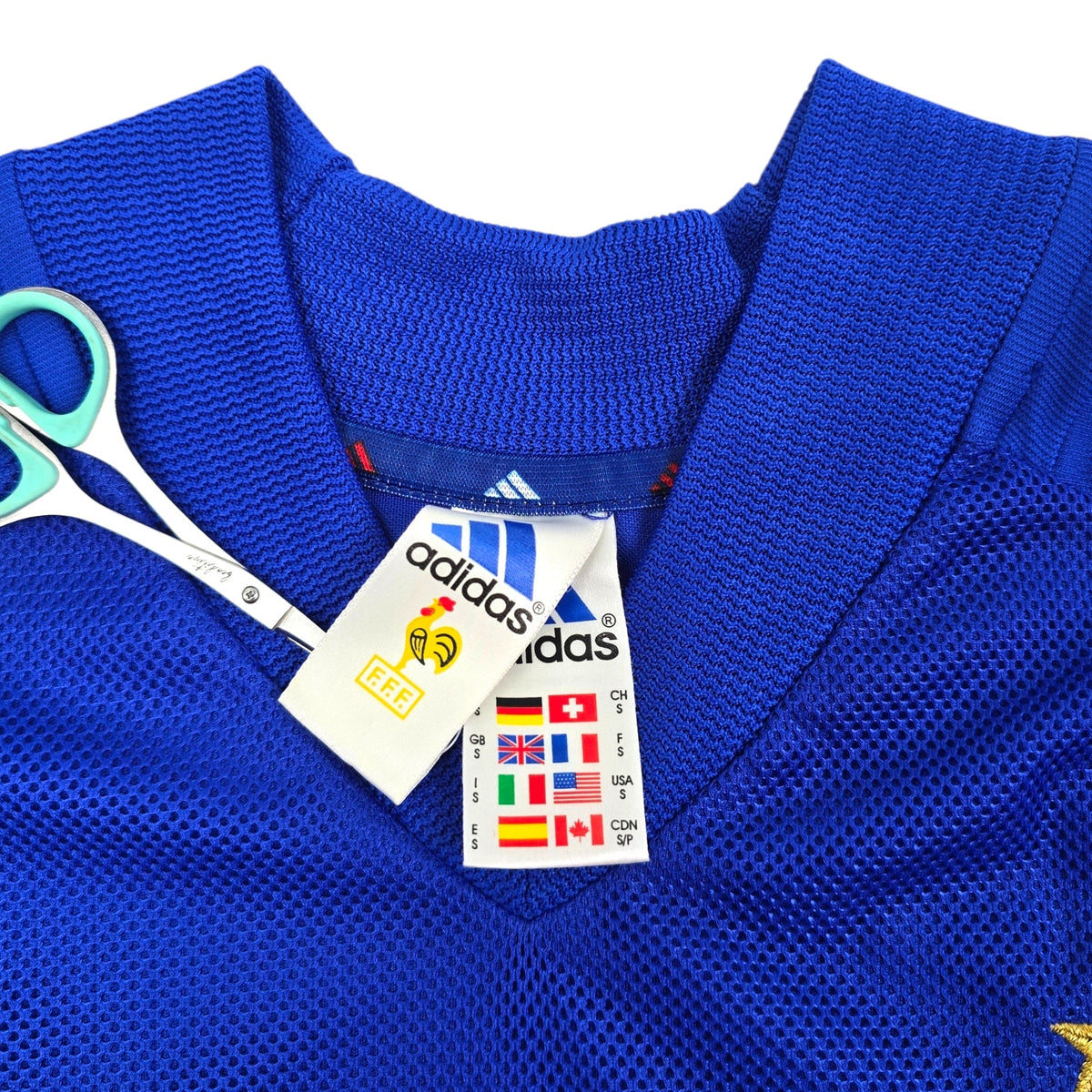 2002/04 France Home Football Shirt (S) Adidas - Football Finery - FF305261